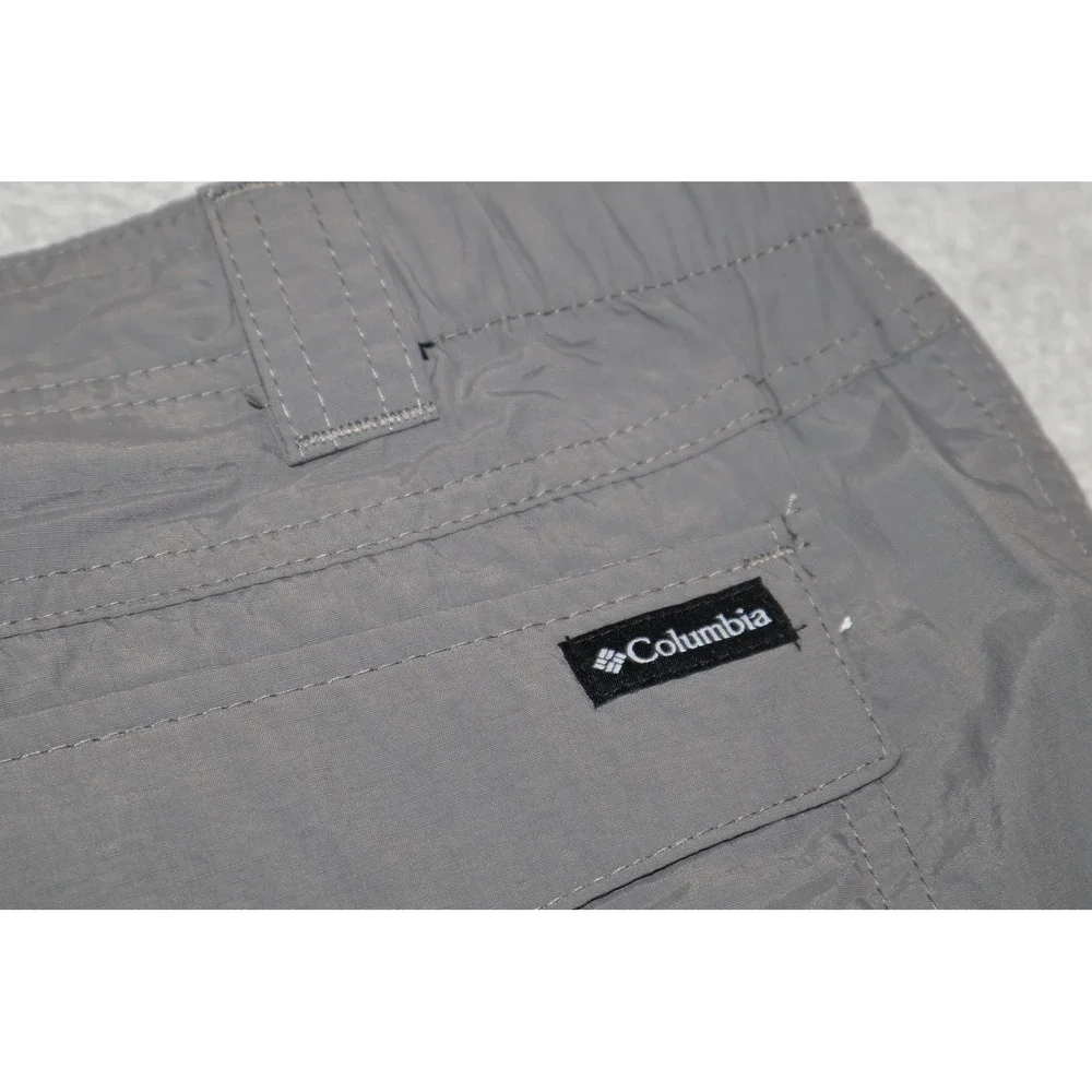 Columbia Zip Cargo Shorts Mens 44 Gray Nylon Hiking Outdoor 10